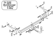 Swan Neck Tow Bar For DACIA