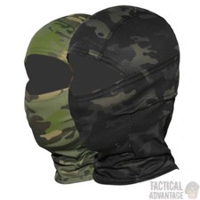 Camouflage Airsoft Balaclava Black or Green Camo Hood Face Wrap Head Cover UK