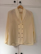 Vintage 80s lace trim collar - lace,
