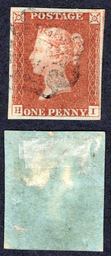 1841 penny red four - 1841,