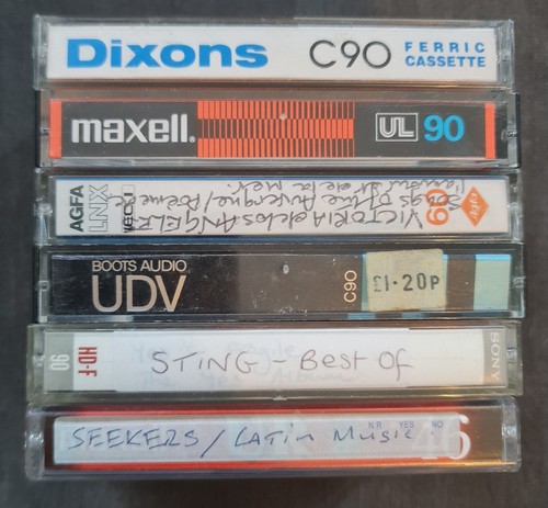 Used blank tapes cassette - blank,