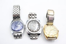 Vintage Timex Mechanical Watches Dive Style Day Date WORKING x 3