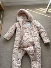 Girls' Pink Floral Snowsuit