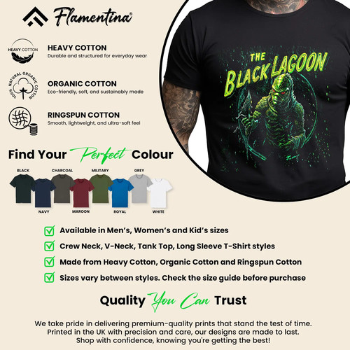 The black lagoon mens tshirt - black,