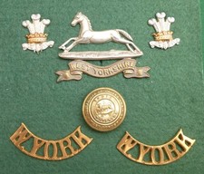 Cap & Collar Badges, Shoulder Titles, Buttons - West Yorkshire Regiment