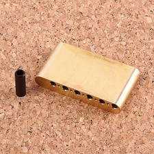 kowaku 74mm Brass Tremolo Block Guitar Bridge with Bar Kit Parts for ST Electric