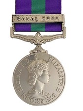 Superior Full Size replica British Army General Service Medal w. CANAL ZONE bar