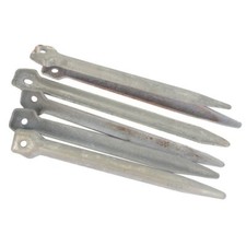 Original WW2 Style East German Iron Tent Pegs-German Army Surplus Field Gear