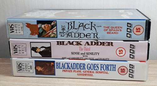 Blackadder vhs bundle 3x - vhs, bundle.