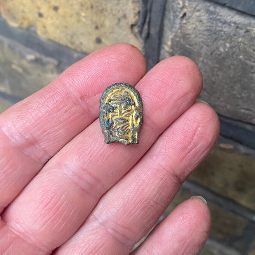 Anglo saxon gilded - gilded, chip
