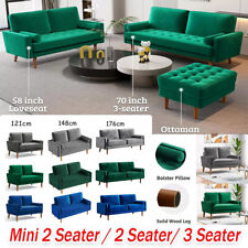 2/3 Seater Velvet Sofa with 2