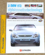 2000 Motorshow CITROEN RANGE Sales Brochure -Xsara T4 Rally Car Saxo C5 Berlingo