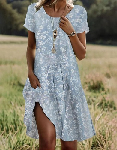 Summer womens floral dresses - womens,