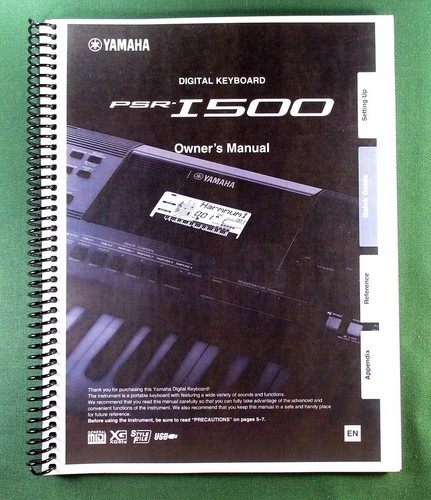 Yamaha psr i500 instruction - yamaha,