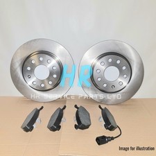 REAR 272MM BRAKE DISCS AND PADS FOR VW GOLF HATCHBACK VAN 2003-2006