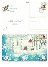 Waxwing Bird Christmas Card