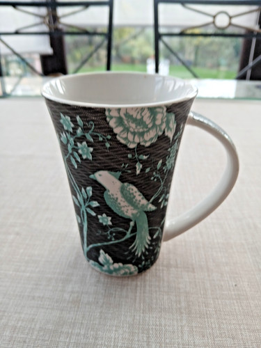 Birds floral tapestry latte - birds,