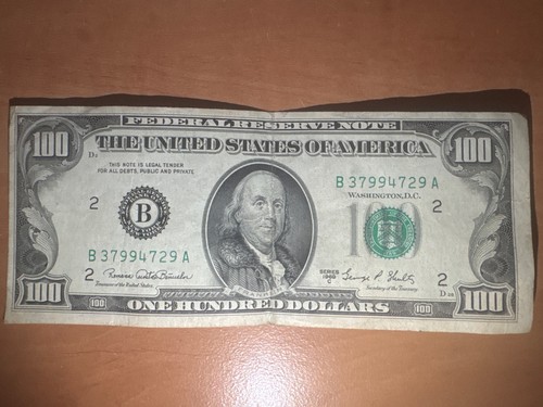 1969 100 dollar - c, federal