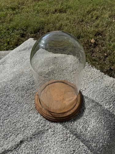 Large antique hand blown - antique, round