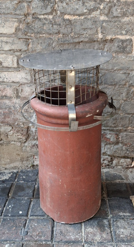 Chimney pot wood burner rain - burner,