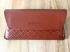 Missoni Cognac Leather Chevron