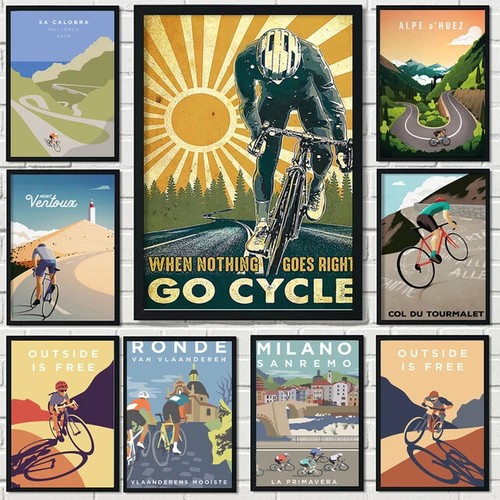Posters cycling tour france - cycling,