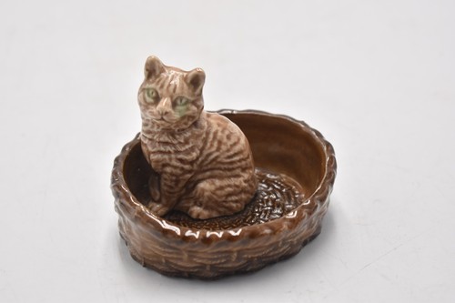 Vintage wade tabby cat trinket - vintage,