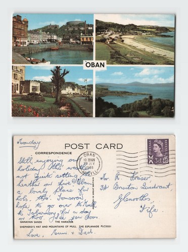 Vintage postcard oban scotland - vintage,