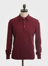 Art Gallery ‘Anders’ Long Sleeved Knitted Polo Shirt – Retro 60’s Mod