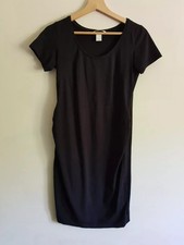 H&M Mama maternity Size M short sleeve T-shirt dress - Black