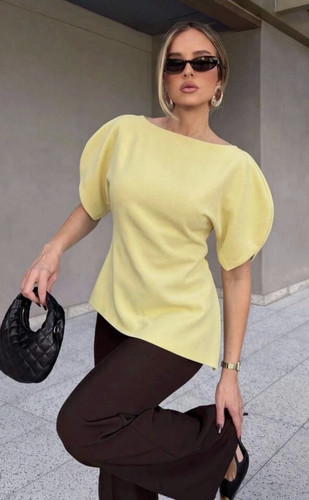 Zara woman fw26 yellow puff - fw26,