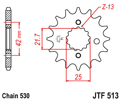 Front sprocket jtf513 15t - sprocket,