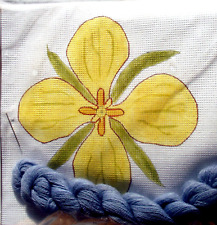 Wild flower. Hand painted .One off Tapestry kit. Cushion front. Appleton's wool.