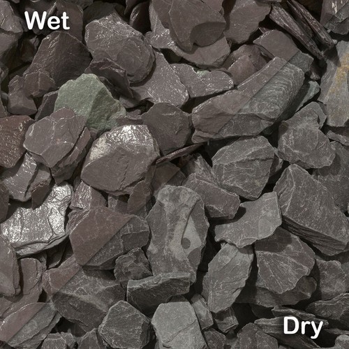 Blue slate gravel chippings - blue,