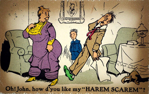 Postcard comic suffrage - postcard,