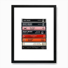 Roxy Music - Albums -Cassette Print Framed Wall Art Poster Canvas Print Picture