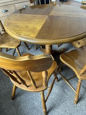 Table and 4 Chairs Set