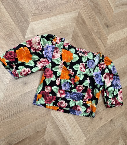 Zara floral crop top - zara,