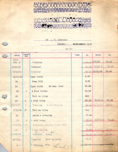 Mrs lewis 1915 dental - mrs, h