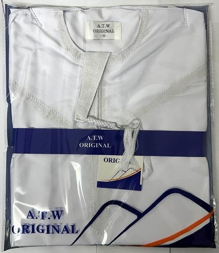 White thobe jubba - white, kids