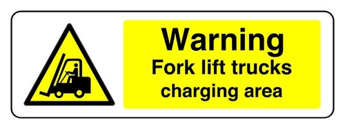 Warning fork lift trucks - warning,