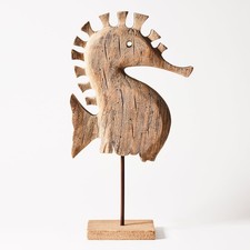 Wooden Seahorse Ornament on