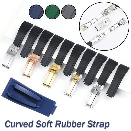 Oysterflex rubber strap with - rubber,