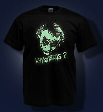 Halloween T-shirt - The Joker Heath Ledger - Why so serious? - Glow in the Dark