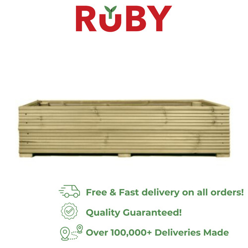 Wooden garden planter large - garden,