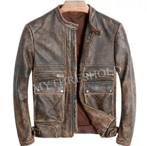 Men biker cafe - racer, vintage