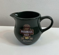 Bushmills Malt Irish Whiskey Jug Breweriana for Man Cave Home Bar Dark Green