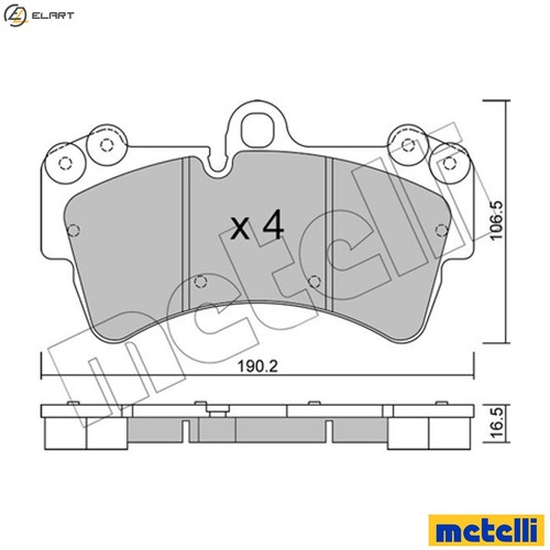 Brake pad set - pad, disc