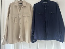 (2) Gents Size XL Blue Linen &