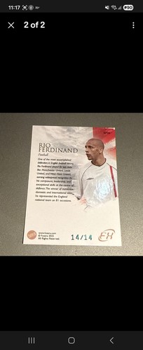Futera rio ferdinand - -,